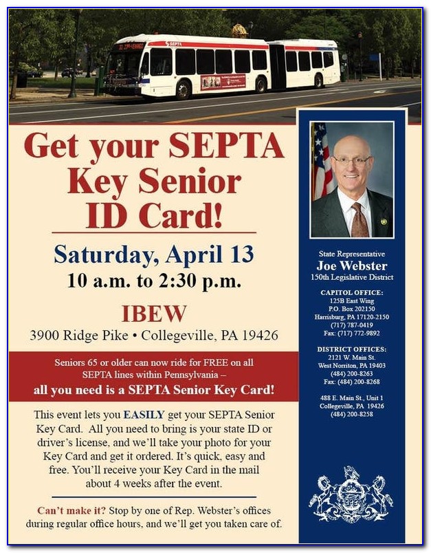 Septa Seniors Ride Free Card