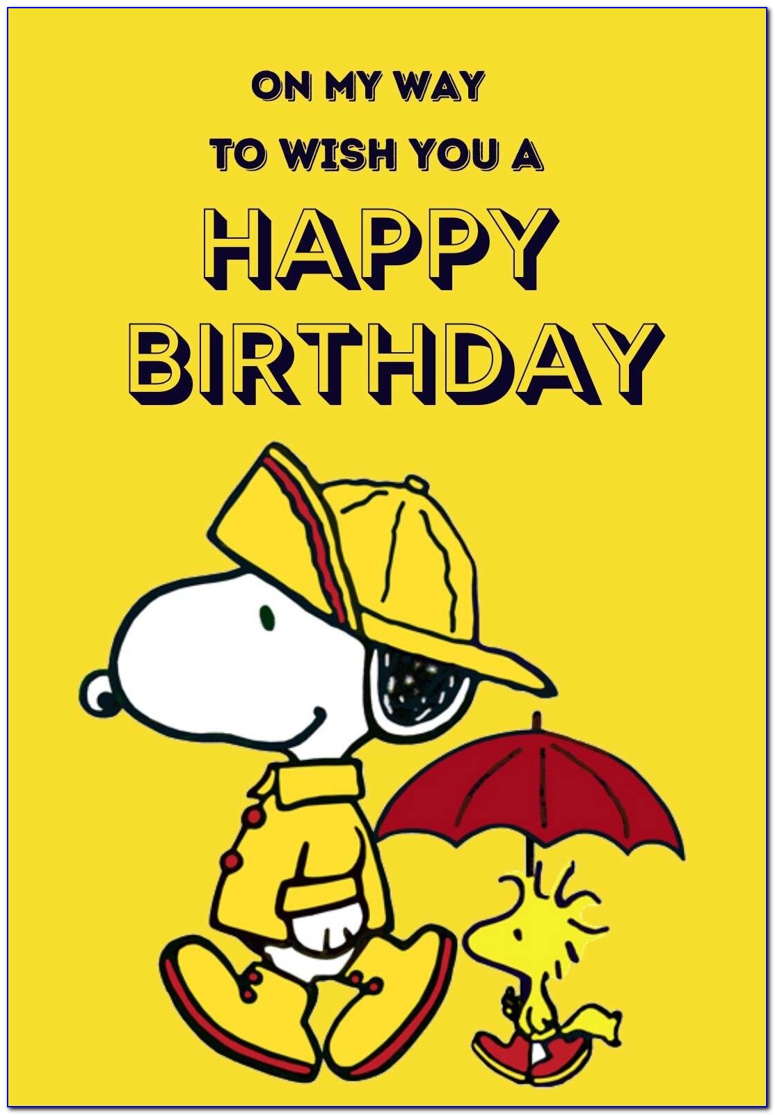 Snoopy Birthday Cards Free