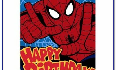 Spiderman Birthday Cards Free Printable