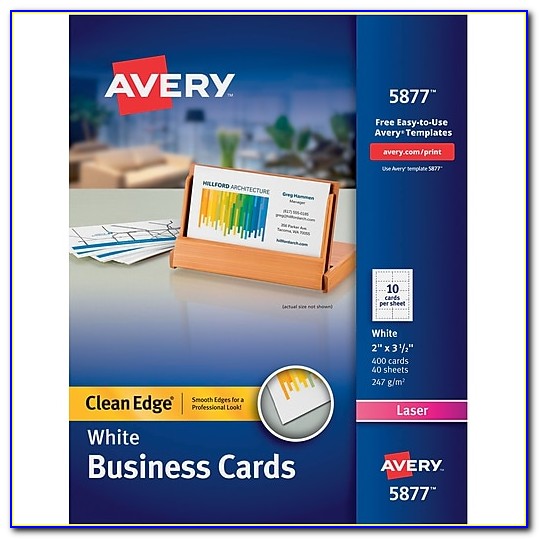 Staples Avery Clean Edge Business Cards
