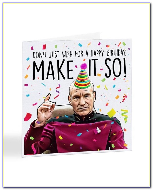Star Trek Personalised Birthday Cards