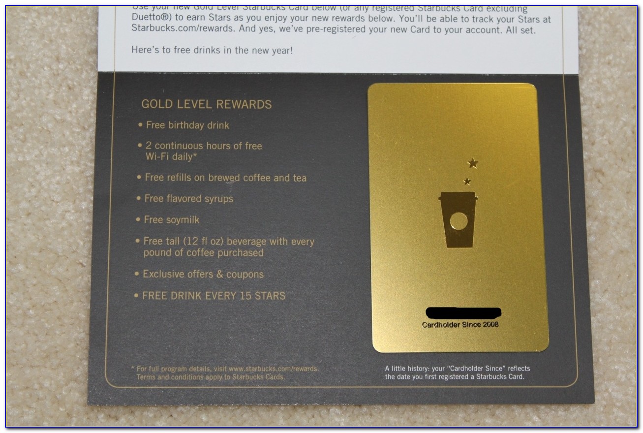 Starbucks Gold Card Free Refill Rules