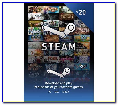 Steam Wallet Card Free
