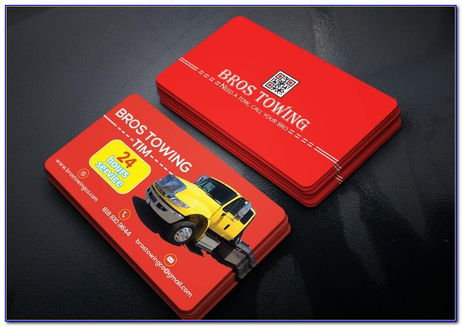 Towing Business Cards Templates