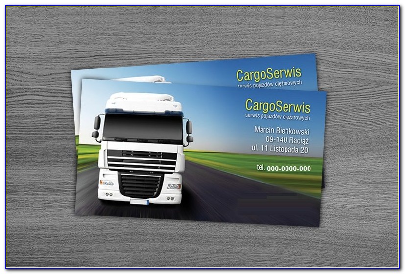 Trucking Business Cards Designs