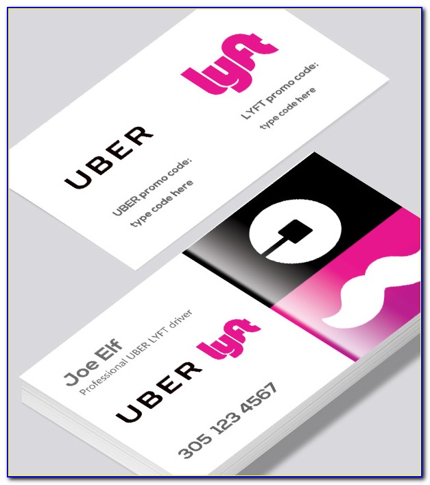 Uber Lyft Business Cards Vistaprint