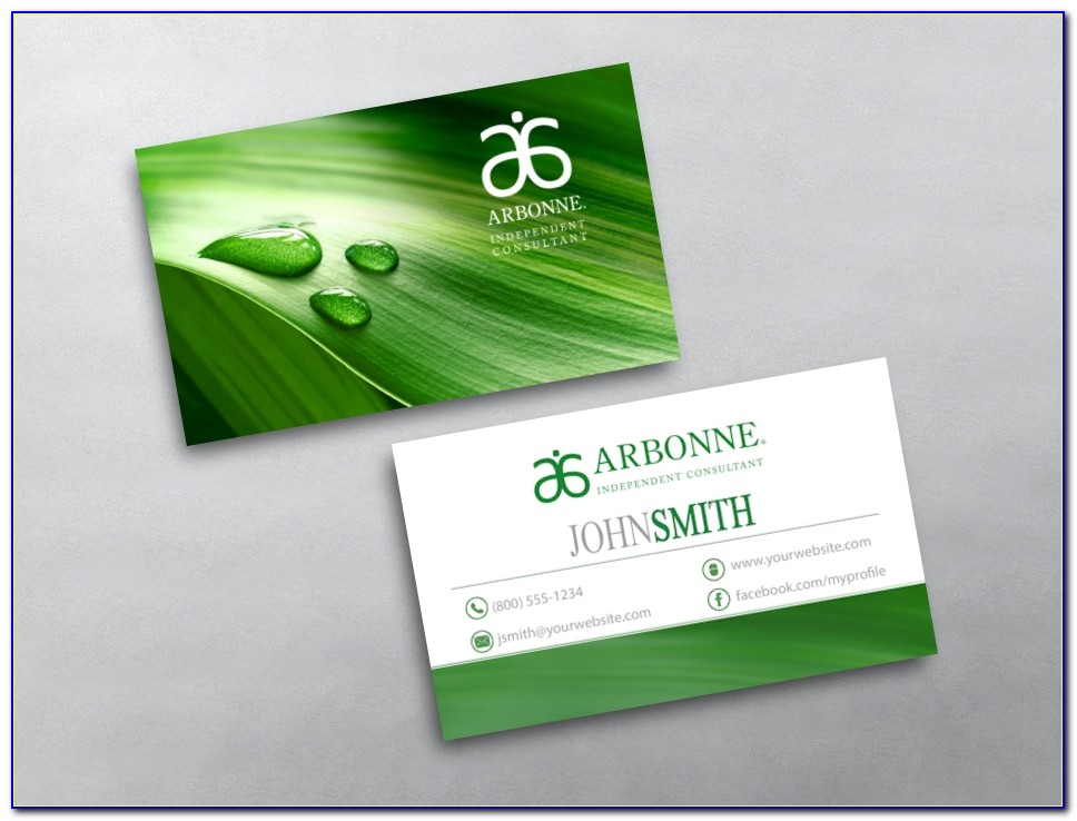 Vistaprint Arbonne Business Cards