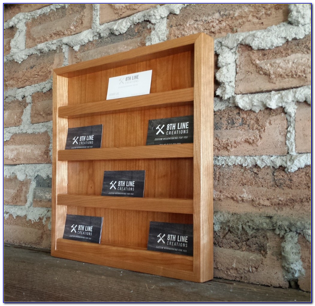 Wall Mounted Business Card Display