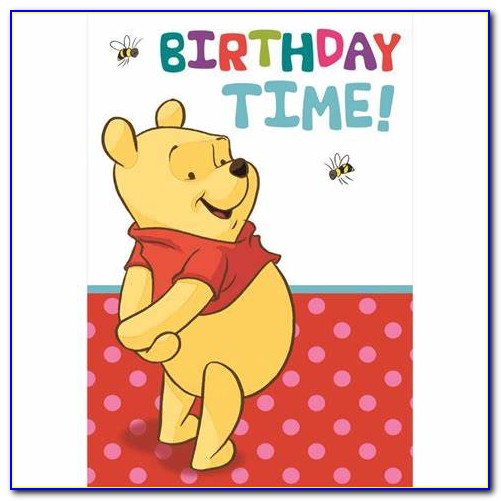 Winnie The Pooh Birthday Cards Free