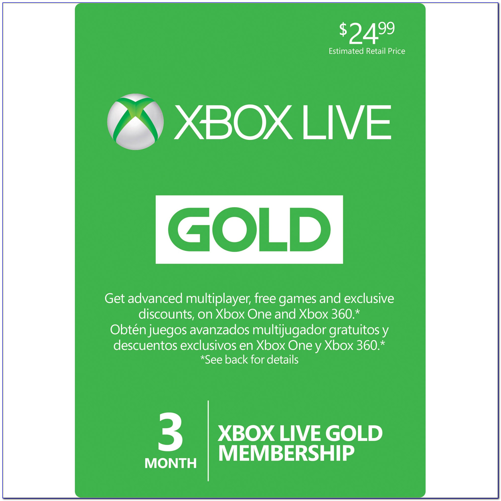 Xbox Live Gold Gift Card Free