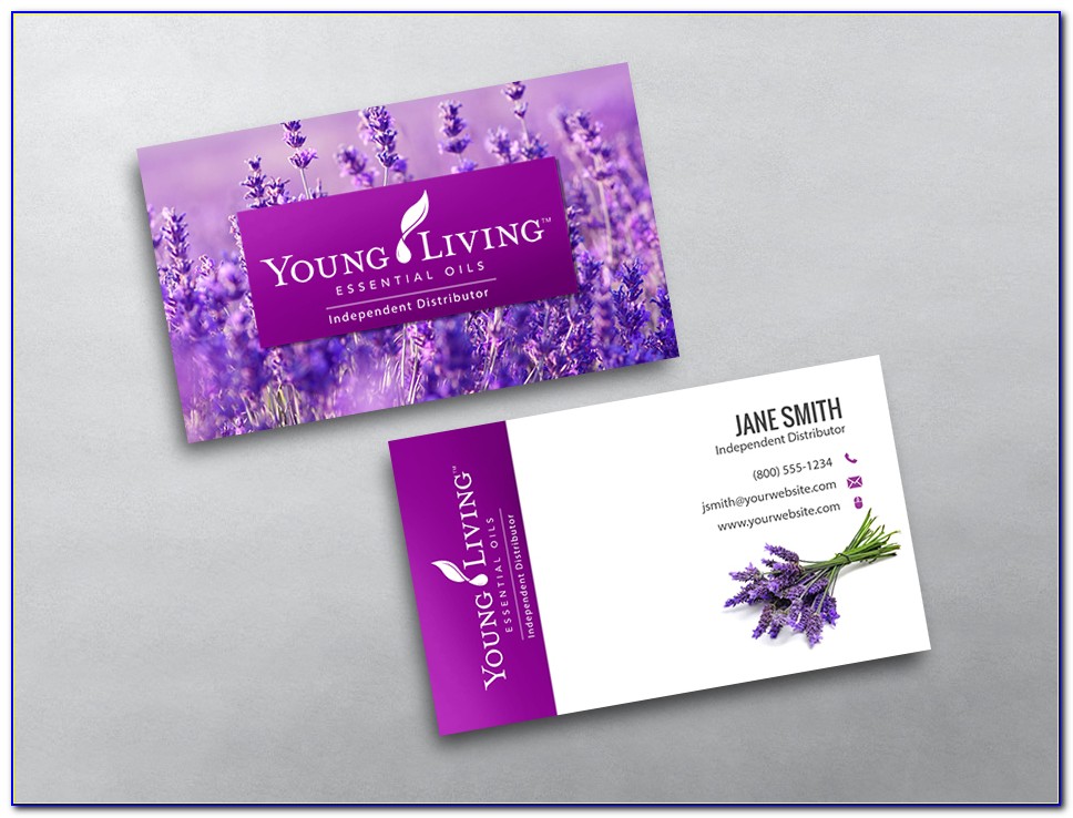 Young Living Business Card Template Free