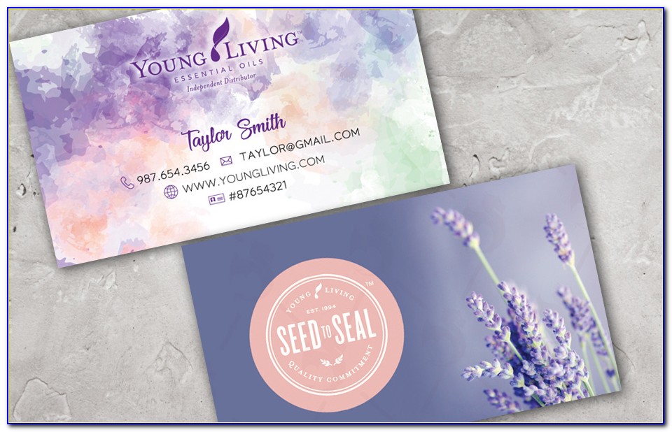 Young Living Business Cards Etsy