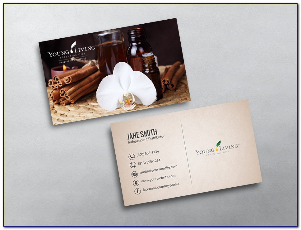 Young Living Distributor Business Cards