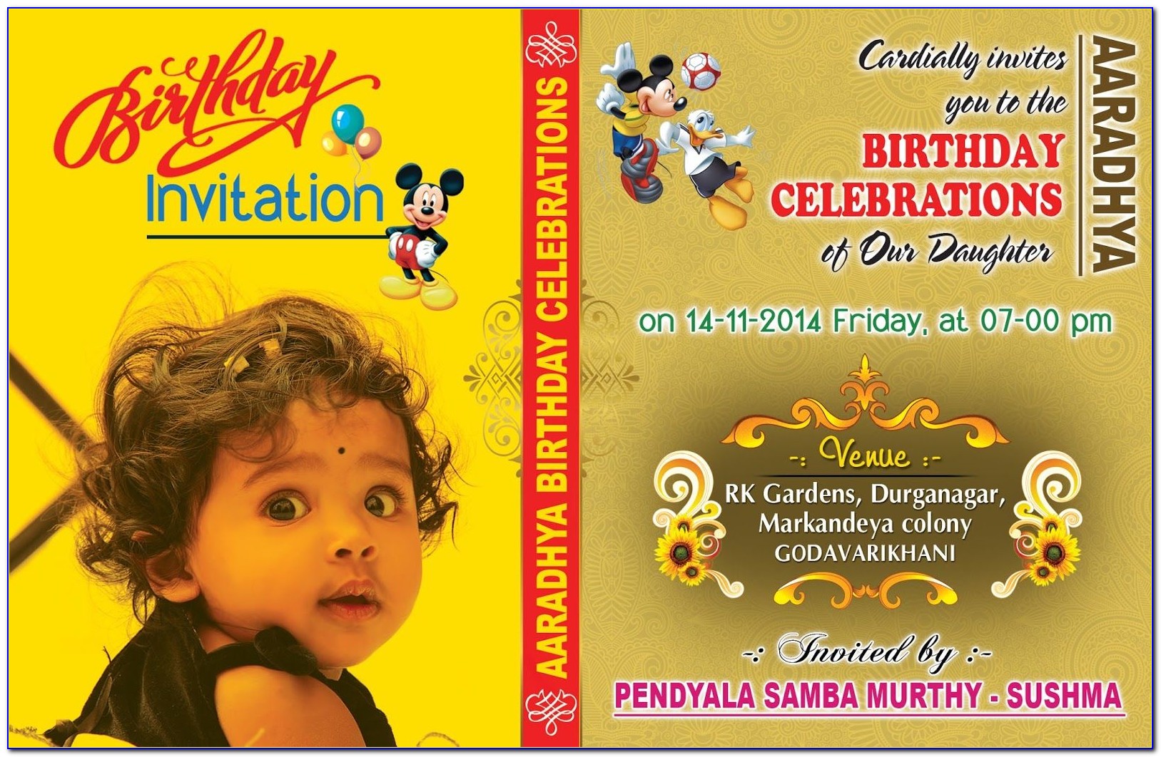1st Birthday Invitation Card For Baby Boy India