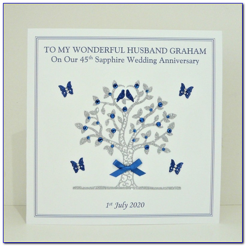 45th Wedding Anniversary Cards For Wife