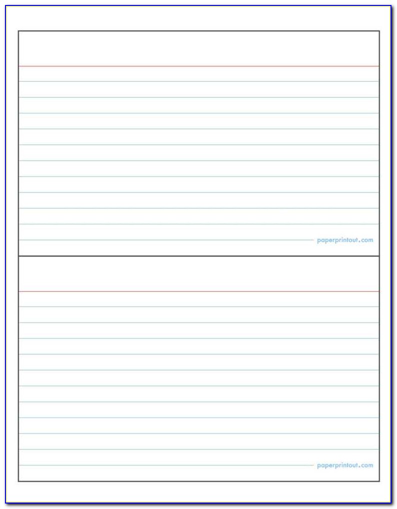 4x6 Index Card Template Word 2019