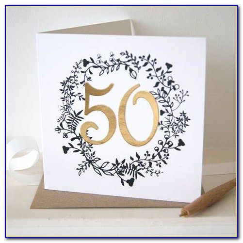 50th Birthday Place Cards