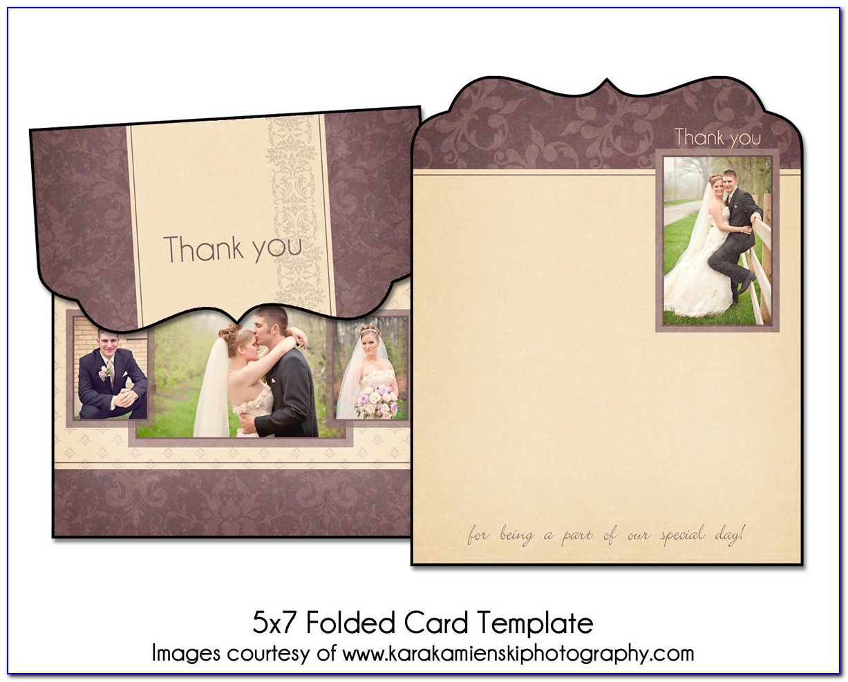 5x7 Thank You Card Template
