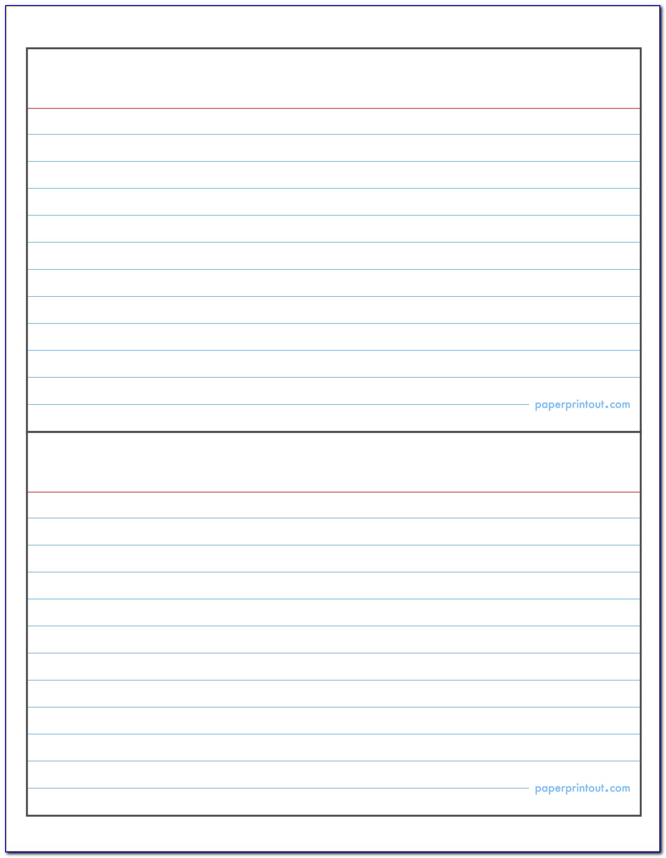 5x8 Note Card Template