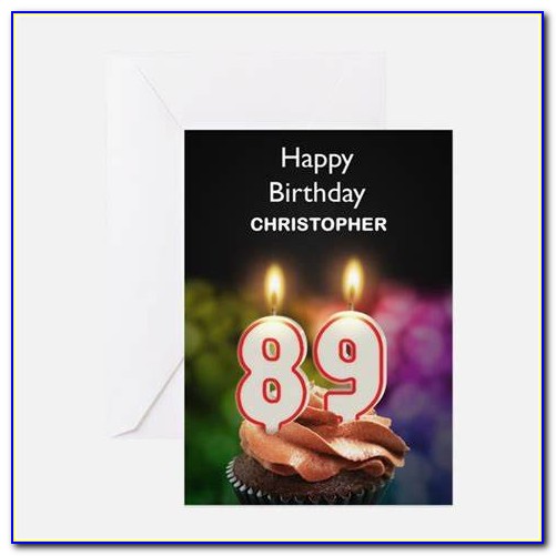 89th Birthday Card Template