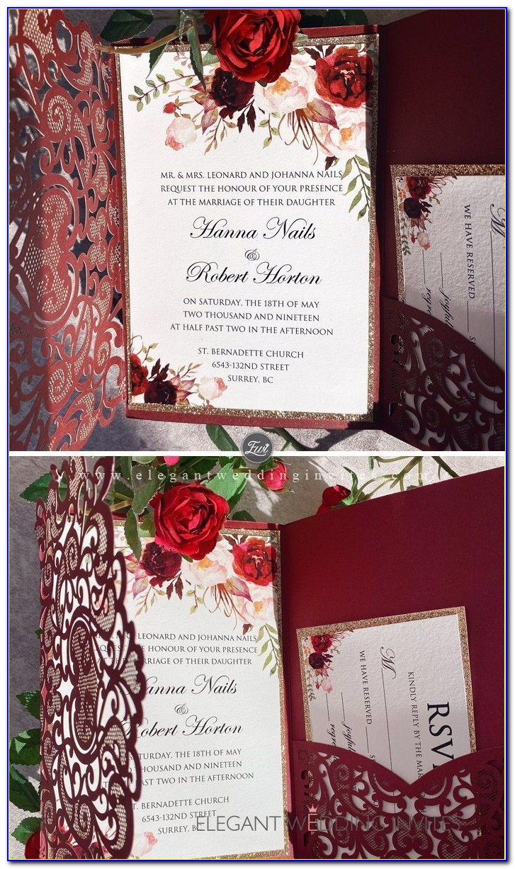 Affordable Wedding Invitations With Rsvp Cards