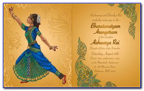 Arangetram Invitation Cards Chennai