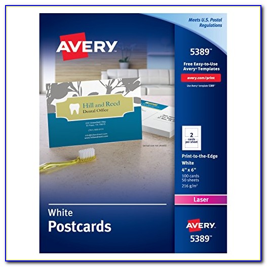 Avery 3259 Note Card Template