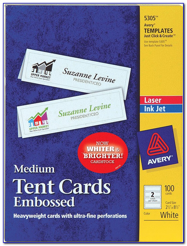 Avery 5305 Tent Card Template Word