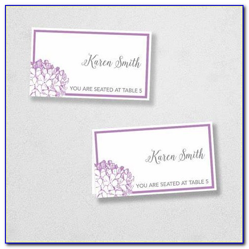 Avery Place Card Template Wedding