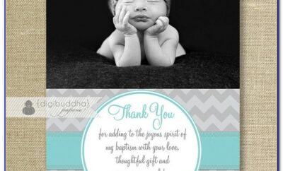 Baptism Thank You Card Template Free
