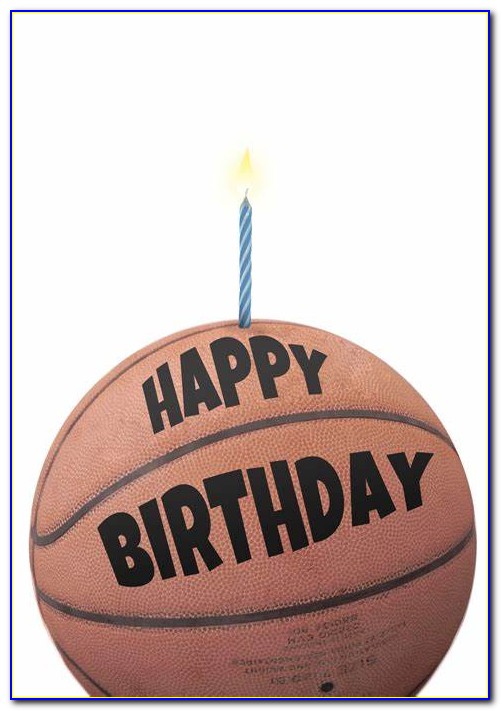 Basketball Birthday Card Printable