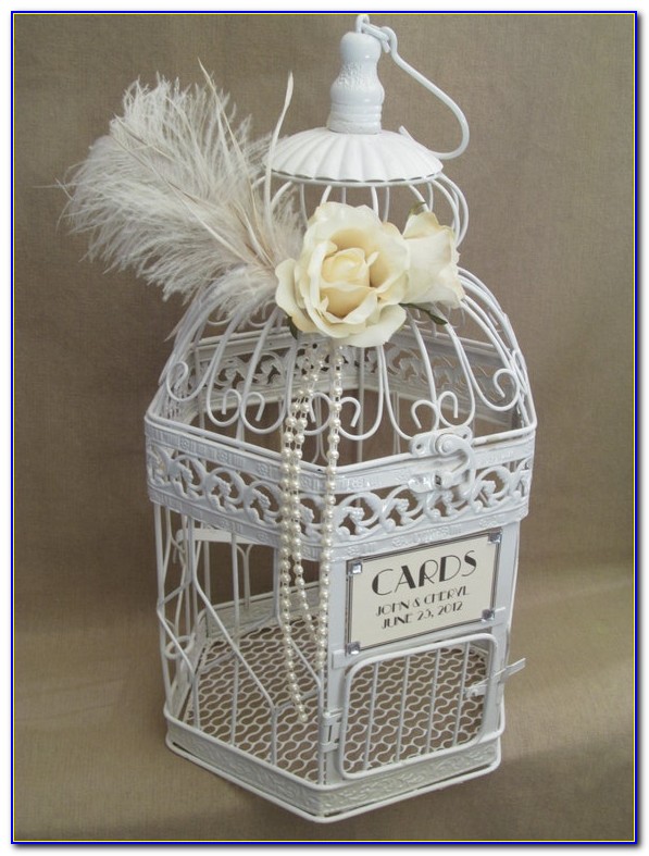 Birdcage Wedding Card Post Box