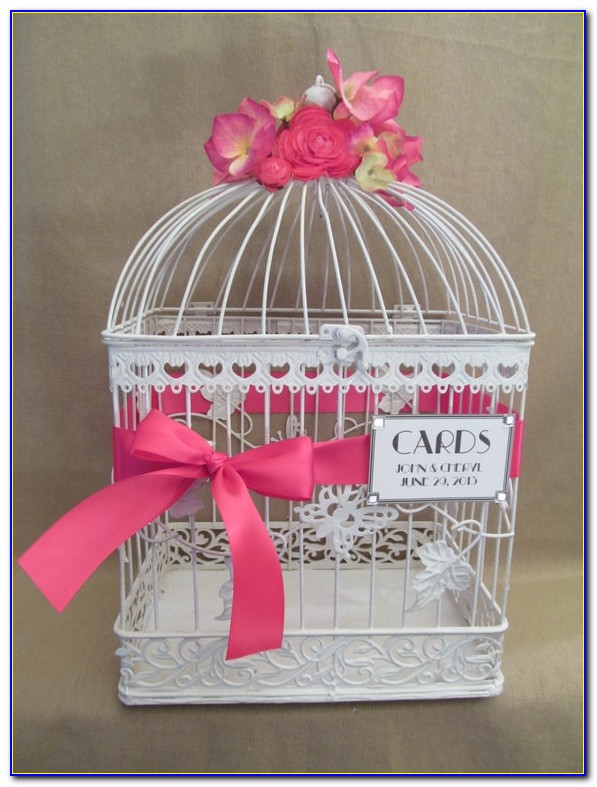 Birdcage Wedding Money Card Box