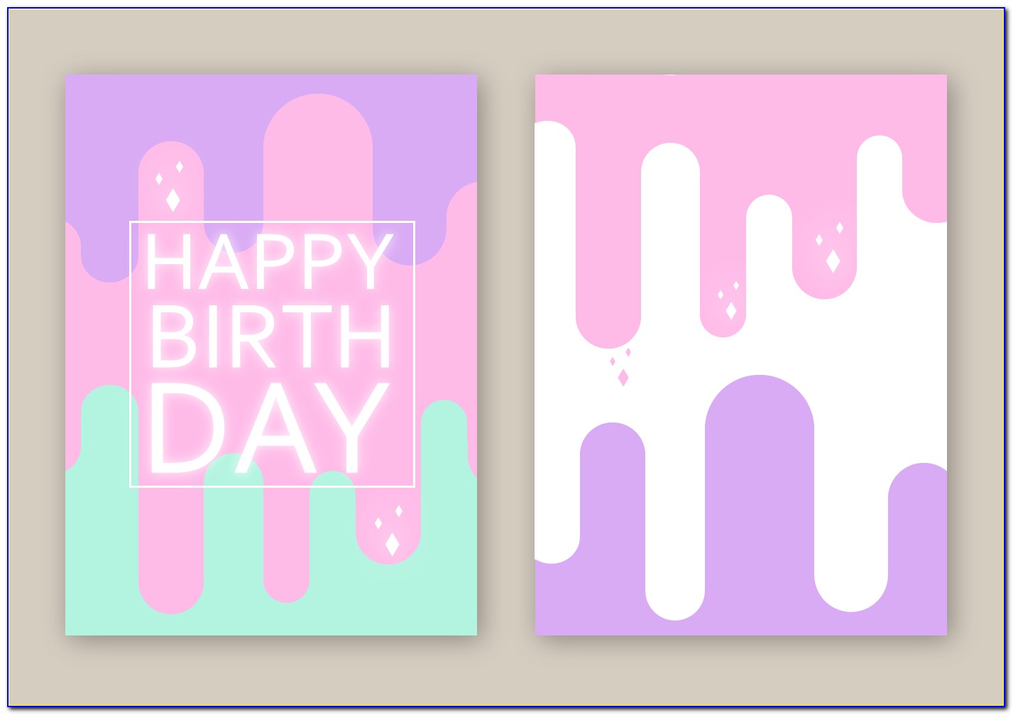 Birthday Card Vector All Free Download