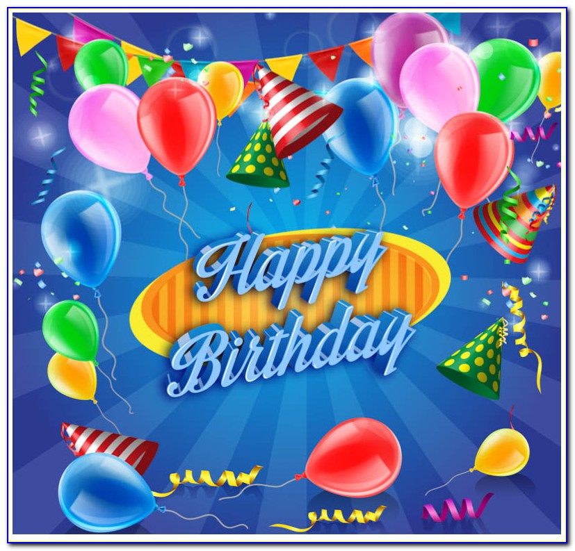 Birthday Card Vector Design Free Download