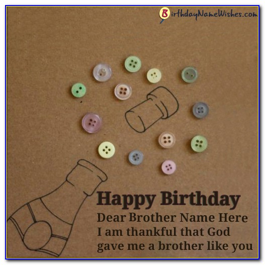 Birthday Cards For Brother With Name And Photo