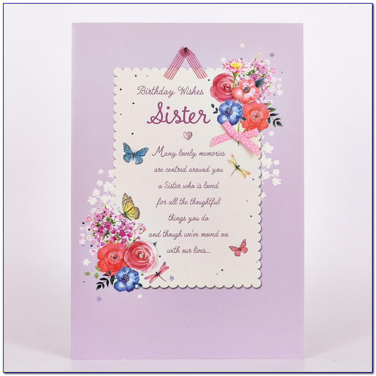 Birthday Greeting Cards For Sister With Name