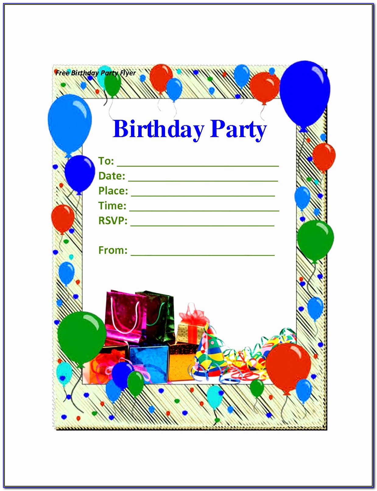 Birthday Invitation Card Format In Ms Word