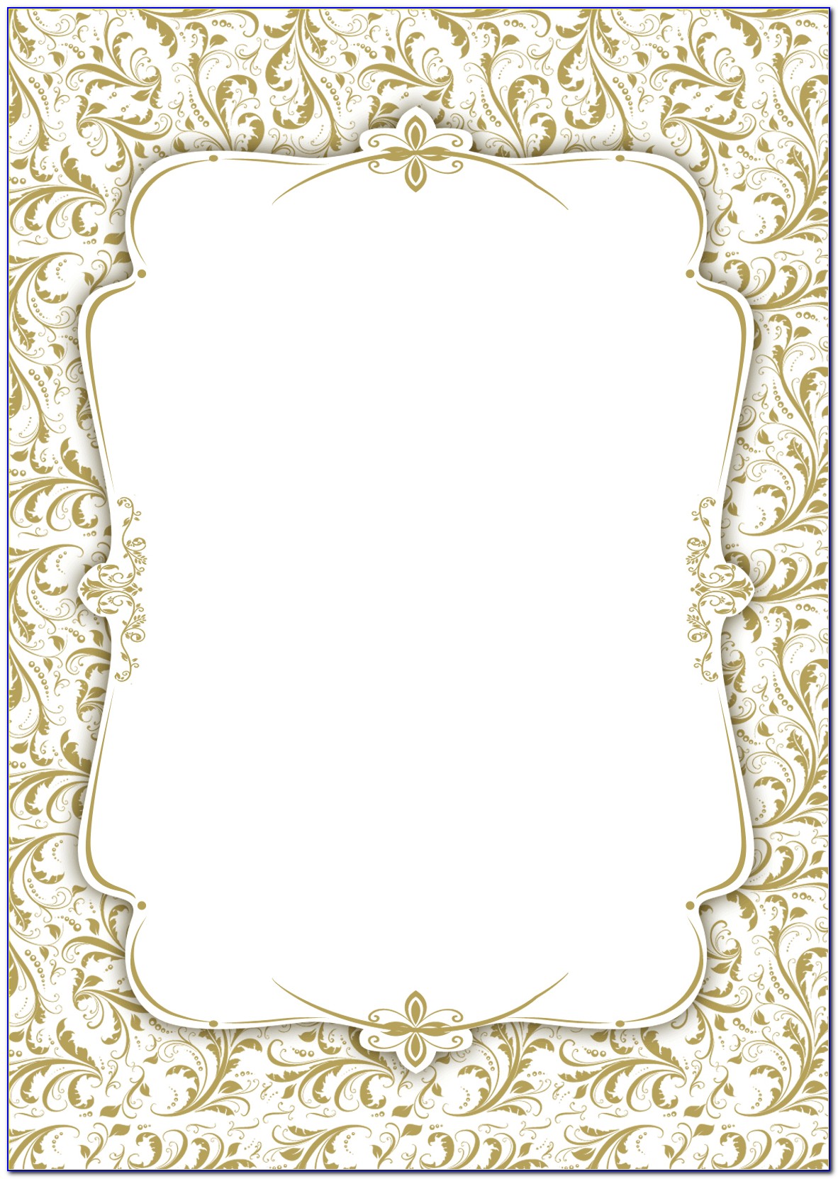 Black And Gold Invitation Card Template
