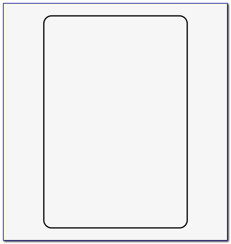 Blank Playing Card Template Free Download