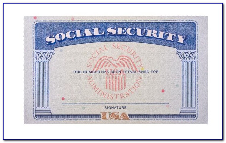 Blank Social Security Card Template Pdf