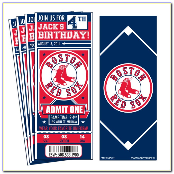 Boston Red Sox Birthday Card Printable