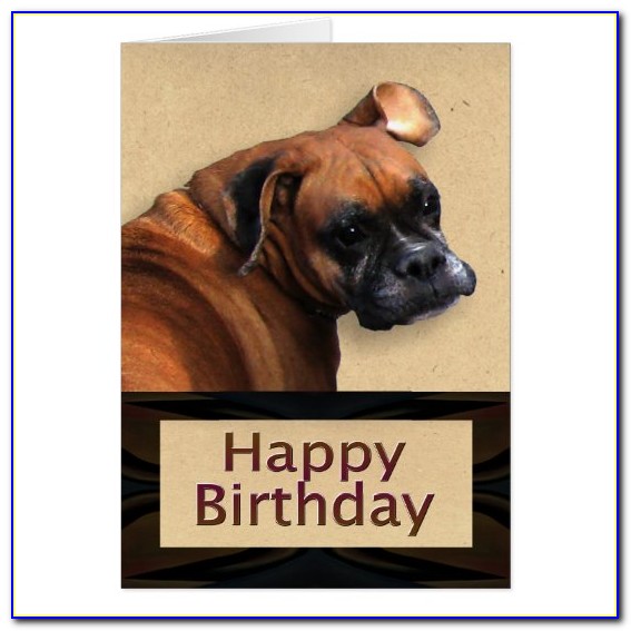 Boxer Dog Birthday Cards Uk