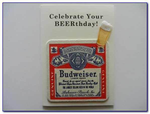 Bud Light Birthday Card
