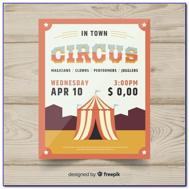 Circus Theme Invitation Cards