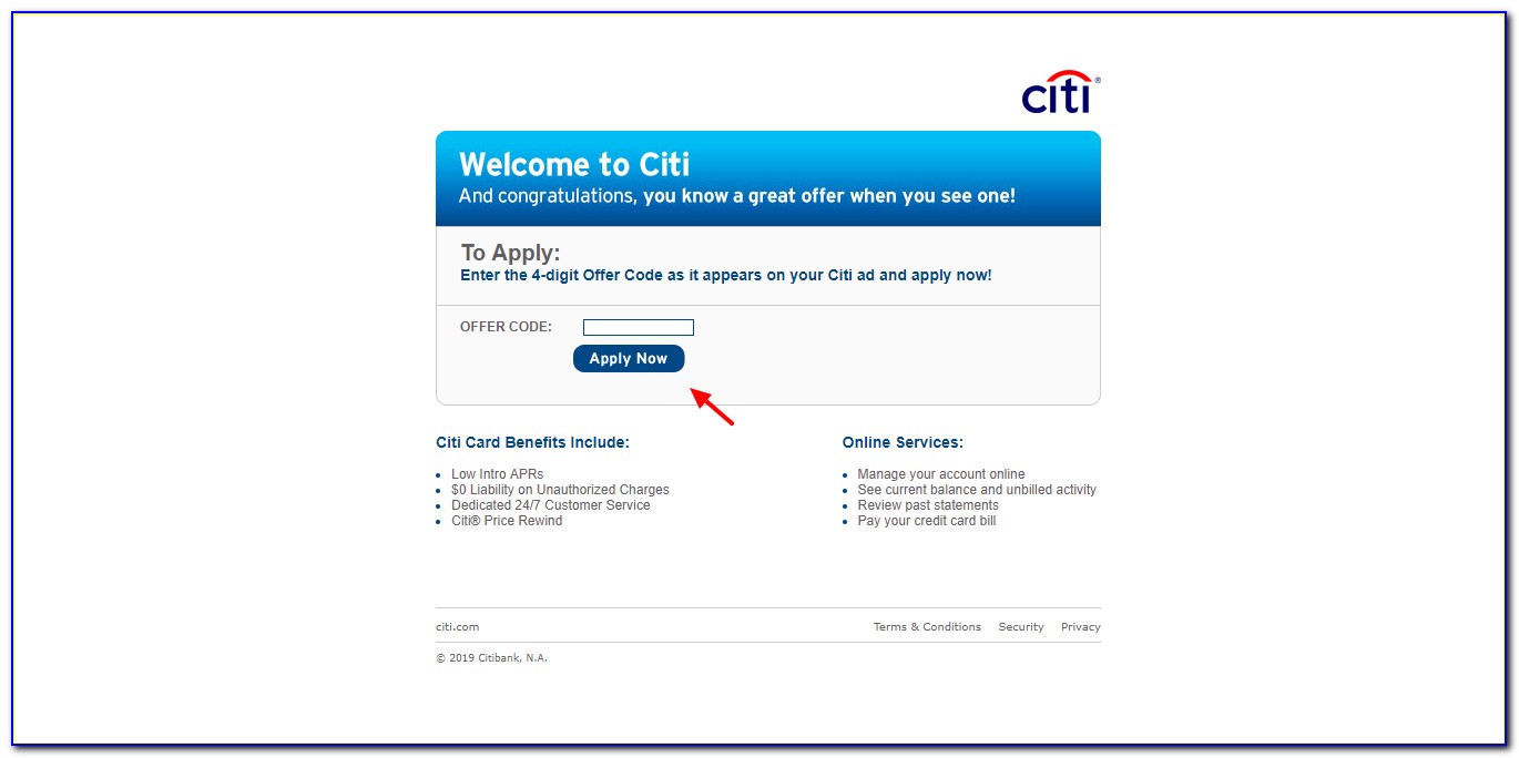 Citi Credit Card Invitation Number