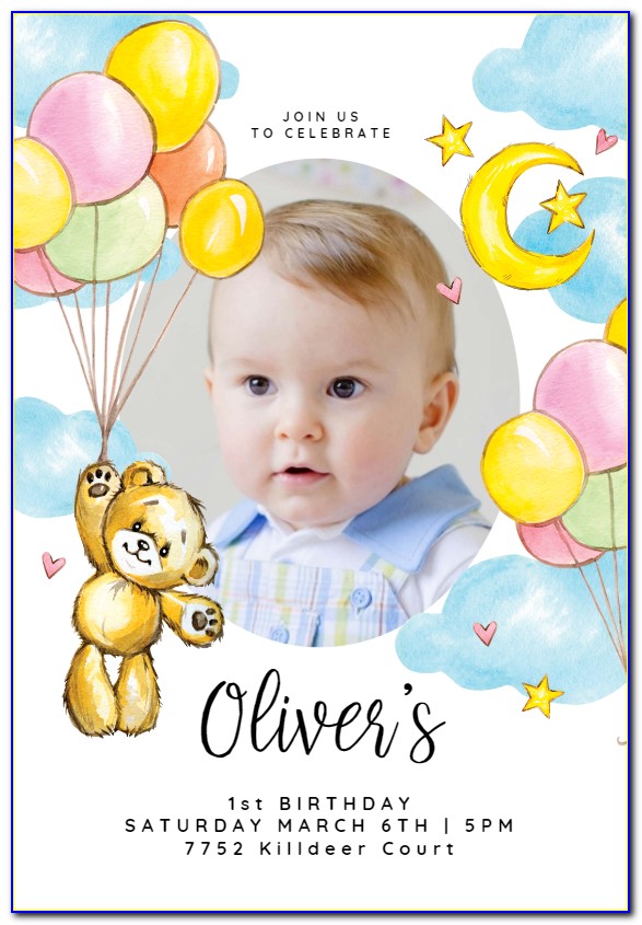 Create Baby Birthday Invitation Card Online