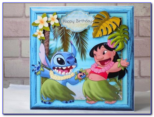 Disney Lilo And Stitch Birthday Card