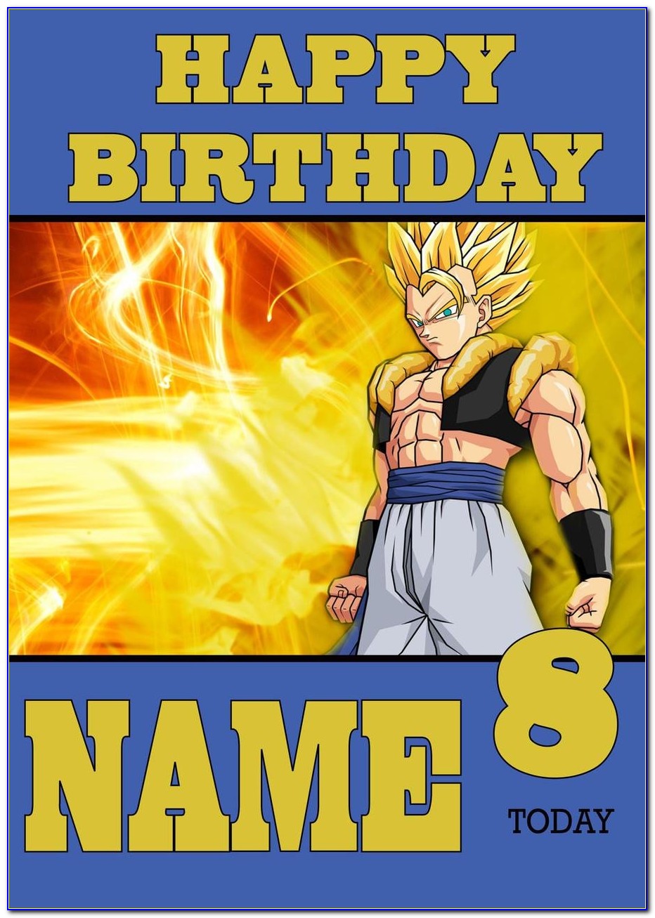 Dragon Ball Z Birthday Ecard