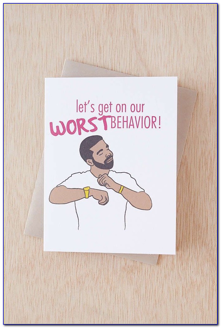 Drake Birthday Card Urban Outfitters